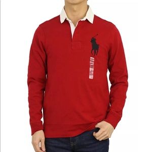 Polo by Ralph Lauren Red Long Sleeve Shirt